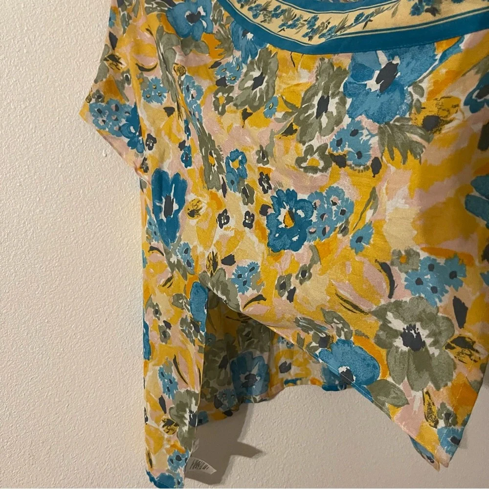 LOFT Floral Cardigan Coverup Kimono One size